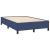 Pat box spring cu saltea, albastru, 120x190 cm, material textil GartenMobel Dekor
