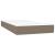 Pat box spring cu saltea, taupe, 120x190 cm material textil GartenMobel Dekor