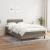Pat box spring cu saltea, taupe, 120x190 cm material textil GartenMobel Dekor