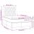 Pat box spring cu saltea, albastru, 120x190 cm, material textil GartenMobel Dekor