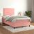 Pat box spring cu saltea, negru, 120x190 cm, catifea GartenMobel Dekor