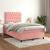 Pat box spring cu saltea, negru, 120x190 cm, catifea GartenMobel Dekor