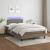 Pat cu arcuri, saltea și LED, gri taupe, 120x190 cm, textil GartenMobel Dekor