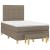 Pat box spring cu saltea, taupe, 120x190 cm material textil GartenMobel Dekor
