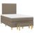 Pat box spring cu saltea, taupe, 120x190 cm material textil GartenMobel Dekor