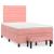 Pat box spring cu saltea, negru, 120x190 cm, catifea GartenMobel Dekor
