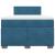 Pat box spring cu saltea, albastru închis, 120x190 cm, catifea GartenMobel Dekor