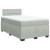 Pat box spring cu saltea, gri deschis, 120x190 cm, catifea GartenMobel Dekor