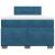 Pat box spring cu saltea, albastru închis, 120x190 cm, catifea GartenMobel Dekor