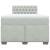 Pat box spring cu saltea, gri deschis, 120x190 cm, catifea GartenMobel Dekor