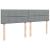 Pat box spring cu saltea, gri deschis, 200x200 cm, textil GartenMobel Dekor