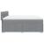 Pat box spring cu saltea, gri deschis, 200x200 cm, textil GartenMobel Dekor