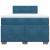 Pat box spring cu saltea, albastru, 120x190 cm, catifea GartenMobel Dekor