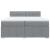 Pat box spring cu saltea, gri deschis, 200x200 cm, textil GartenMobel Dekor