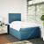 Pat box spring cu saltea, albastru, 120x190 cm, catifea GartenMobel Dekor