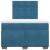 Pat box spring cu saltea, albastru, 120x190 cm, catifea GartenMobel Dekor