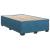 Pat box spring cu saltea, albastru, 120x190 cm, catifea GartenMobel Dekor