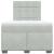 Pat box spring cu saltea, gri deschis, 120x190 cm, catifea GartenMobel Dekor