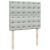Pat box spring cu saltea, gri deschis, 120x190 cm, catifea GartenMobel Dekor