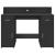 Birou cu lumini LED, negru, 120x55x91 cm, lemn prelucrat GartenMobel Dekor