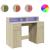 Birou cu lumini LED stejar sonoma, 120x55x91 cm, lemn prelucrat GartenMobel Dekor