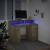 Birou cu lumini LED stejar sonoma, 120x55x91 cm, lemn prelucrat GartenMobel Dekor