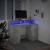 Birou cu lumini LED, gri beton, 120x55x91 cm, lemn prelucrat GartenMobel Dekor