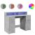 Birou cu lumini LED, gri beton, 120x55x91 cm, lemn prelucrat GartenMobel Dekor