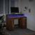 Birou cu lumini LED, stejar maro, 120x55x91 cm, lemn prelucrat GartenMobel Dekor