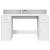 Birou cu lumini LED, alb, 140x55x91 cm, lemn prelucrat GartenMobel Dekor