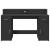 Birou cu lumini LED, negru, 140x55x91 cm, lemn prelucrat GartenMobel Dekor