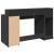 Birou cu lumini LED, negru, 140x55x91 cm, lemn prelucrat GartenMobel Dekor