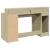 Birou cu lumini LED stejar sonoma, 140x55x91 cm, lemn prelucrat GartenMobel Dekor