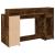 Birou cu lumini LED stejar fumuriu 140x55x91 cm lemn prelucrat GartenMobel Dekor