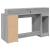 Birou cu lumini LED, gri sonoma, 140x55x91 cm, lemn prelucrat GartenMobel Dekor