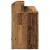 Birou cu lumini LED, lemn vechi, 140x55x91 cm, lemn prelucrat GartenMobel Dekor