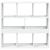 Separator de cameră, alb, 100x33x94,5 cm, lemn prelucrat GartenMobel Dekor