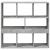 Separator de cameră, gri beton, 100x33x94,5 cm, lemn prelucrat GartenMobel Dekor