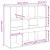 Separator de cameră, gri beton, 100x33x94,5 cm, lemn prelucrat GartenMobel Dekor