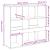 Separator cameră, gri sonoma, 100x33x94,5 cm, lemn prelucrat GartenMobel Dekor