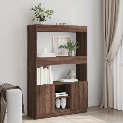 Dulap înalt, stejar maro, 92x33x140 cm, lemn prelucrat GartenMobel Dekor