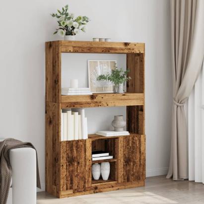 Dulap înalt, lemn vechi, 92x33x140 cm, lemn prelucrat GartenMobel Dekor