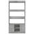 Dulap înalt, gri beton, 92x33x180 cm, lemn prelucrat GartenMobel Dekor