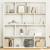 Bibliotecă, alb, 132x29x141,5 cm, lemn prelucrat GartenMobel Dekor