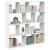Bibliotecă, alb, 132x29x141,5 cm, lemn prelucrat GartenMobel Dekor