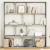 Bibliotecă, gri beton, 132x29x141,5 cm, lemn prelucrat GartenMobel Dekor
