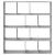 Bibliotecă, gri beton, 132x29x141,5 cm, lemn prelucrat GartenMobel Dekor