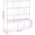 Bibliotecă, gri beton, 132x29x141,5 cm, lemn prelucrat GartenMobel Dekor