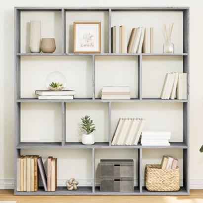 Bibliotecă, gri sonoma, 132x29x141,5 cm, lemn prelucrat GartenMobel Dekor
