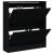 Pantofar, negru, 80x21x87,5 cm, lemn compozit GartenMobel Dekor